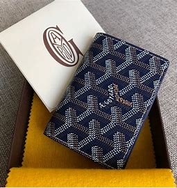 Goyard Card Holder Wallet Blue